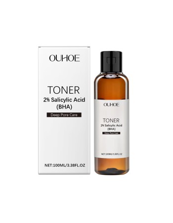 Ouhoe Salicylic Acid Pore Care Toner - Hydrating Facial Toner For Clearer, Refreshed Skin
