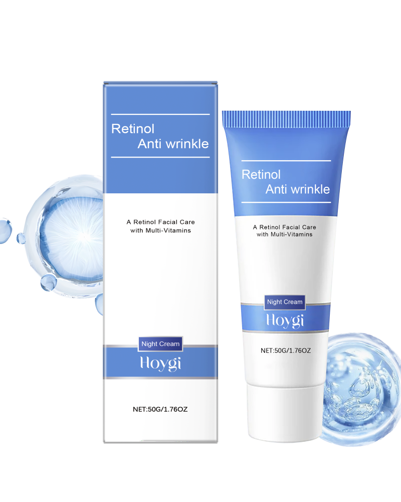 Hoygi Retinol Hydrating Night Cream - Overnight Face Moisturizer For Hydration, Nourishment & Brighter-Looking Skin