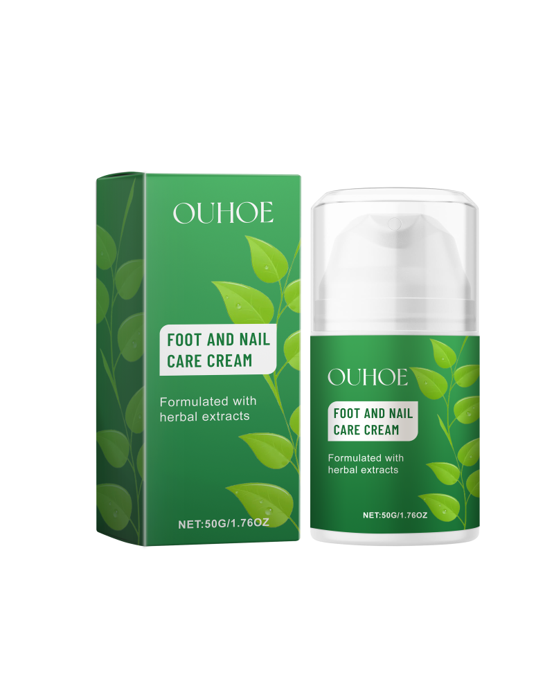 Ouhoe Foot & Nail Repair Cream - Moisturizing Care For Dry, Cracked Feet & Nails