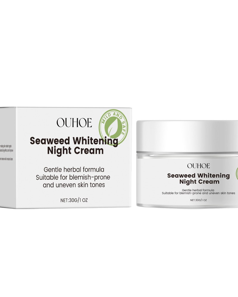 Ouhoe Seaweed Nourishing Face Cream - Overnight Hydration & Moisturizing Night Cream
