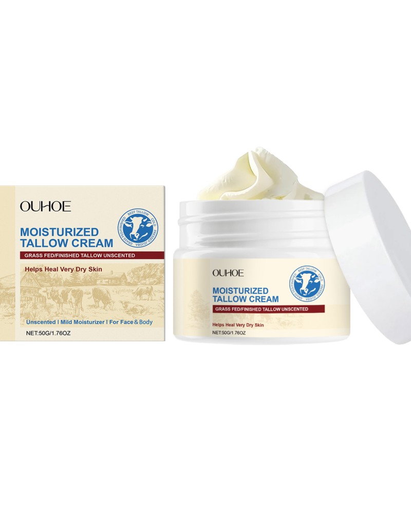 Ouhoe Tallow Moisturizing Cream For Delicate Face And Skin